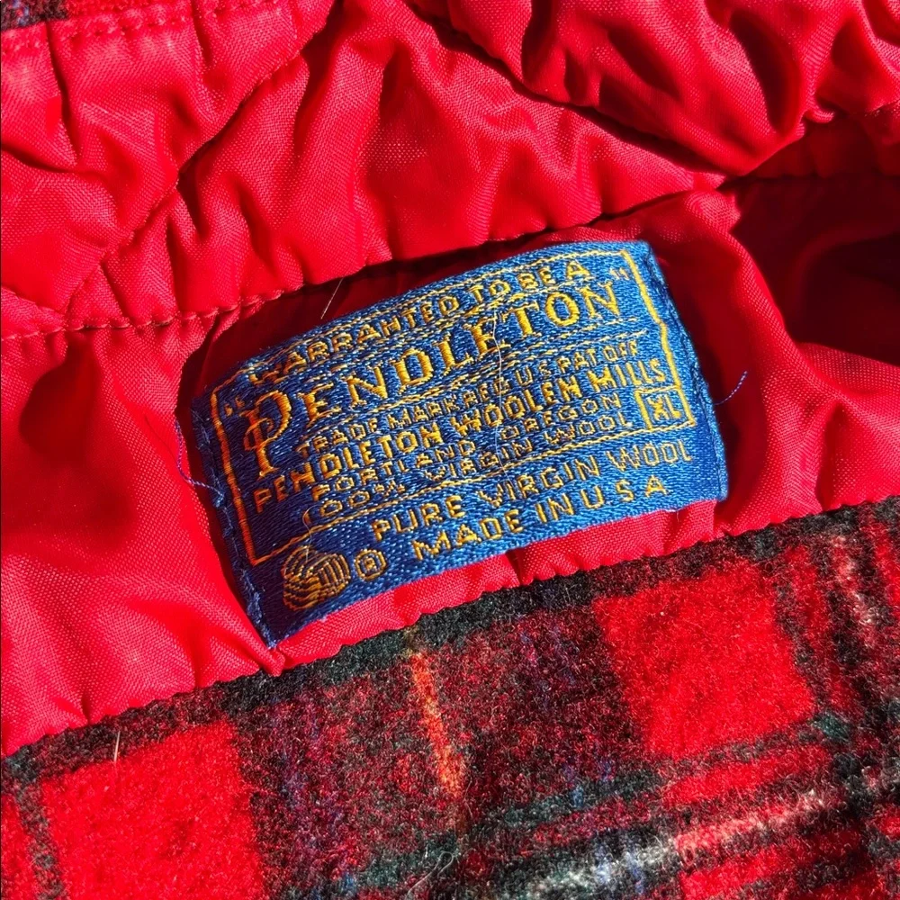 VINTAGE PENDLETON FLANNEL - 100%wool / USA MADE - Picture 1 of 3